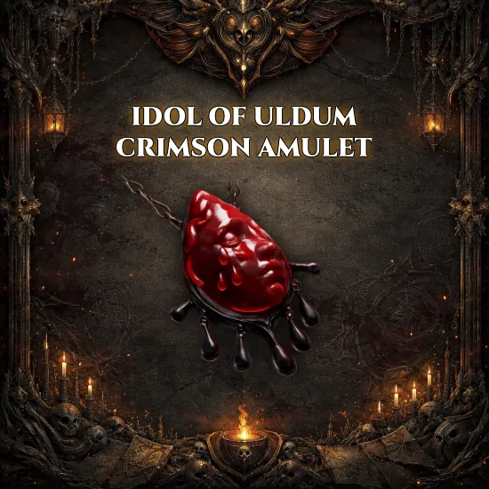Idol of Uldurn Crimson Amulet